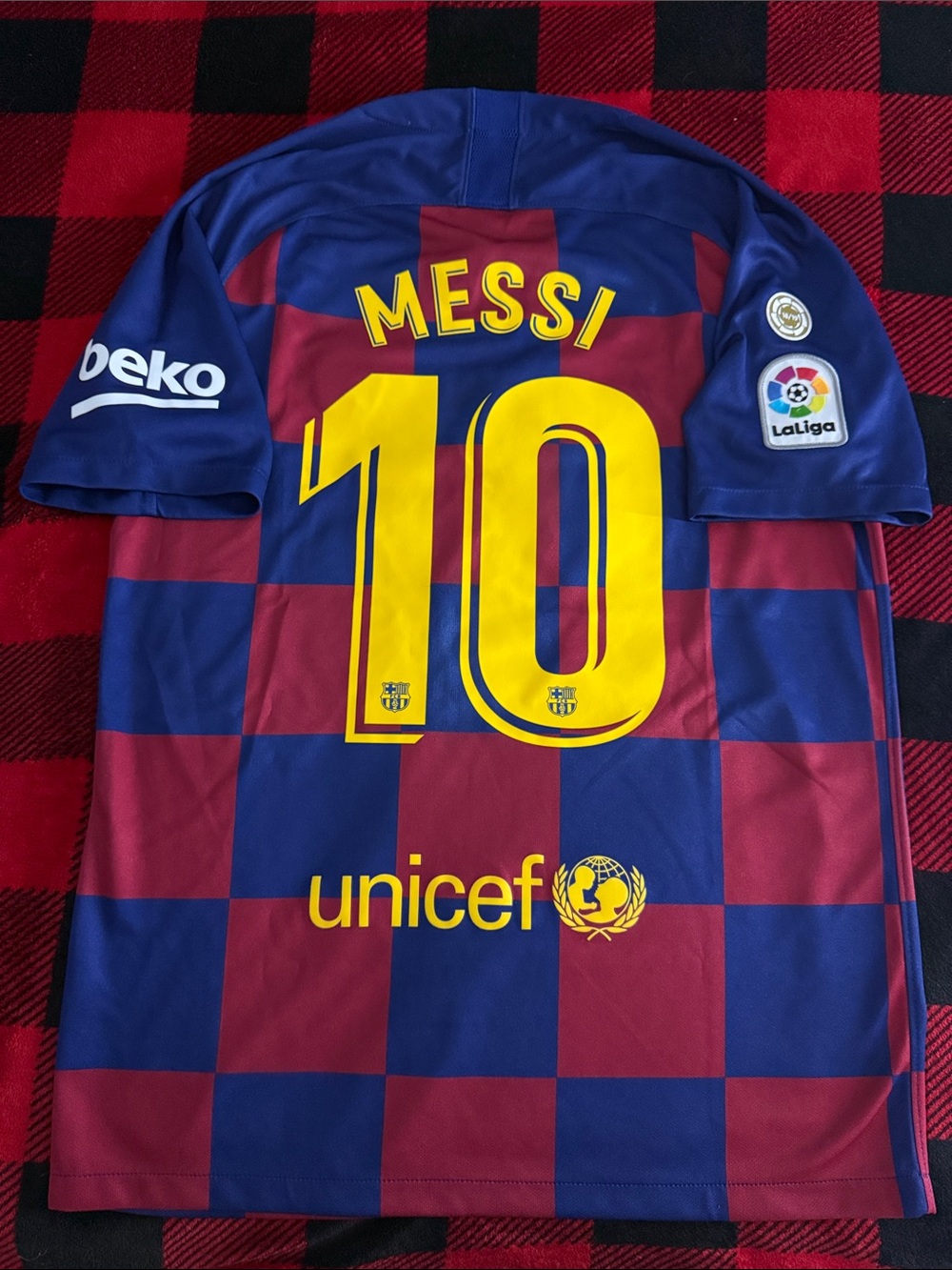 FC Barcelona #10 Lionel Messi 2020-21 Nike Home La Liga Jersey